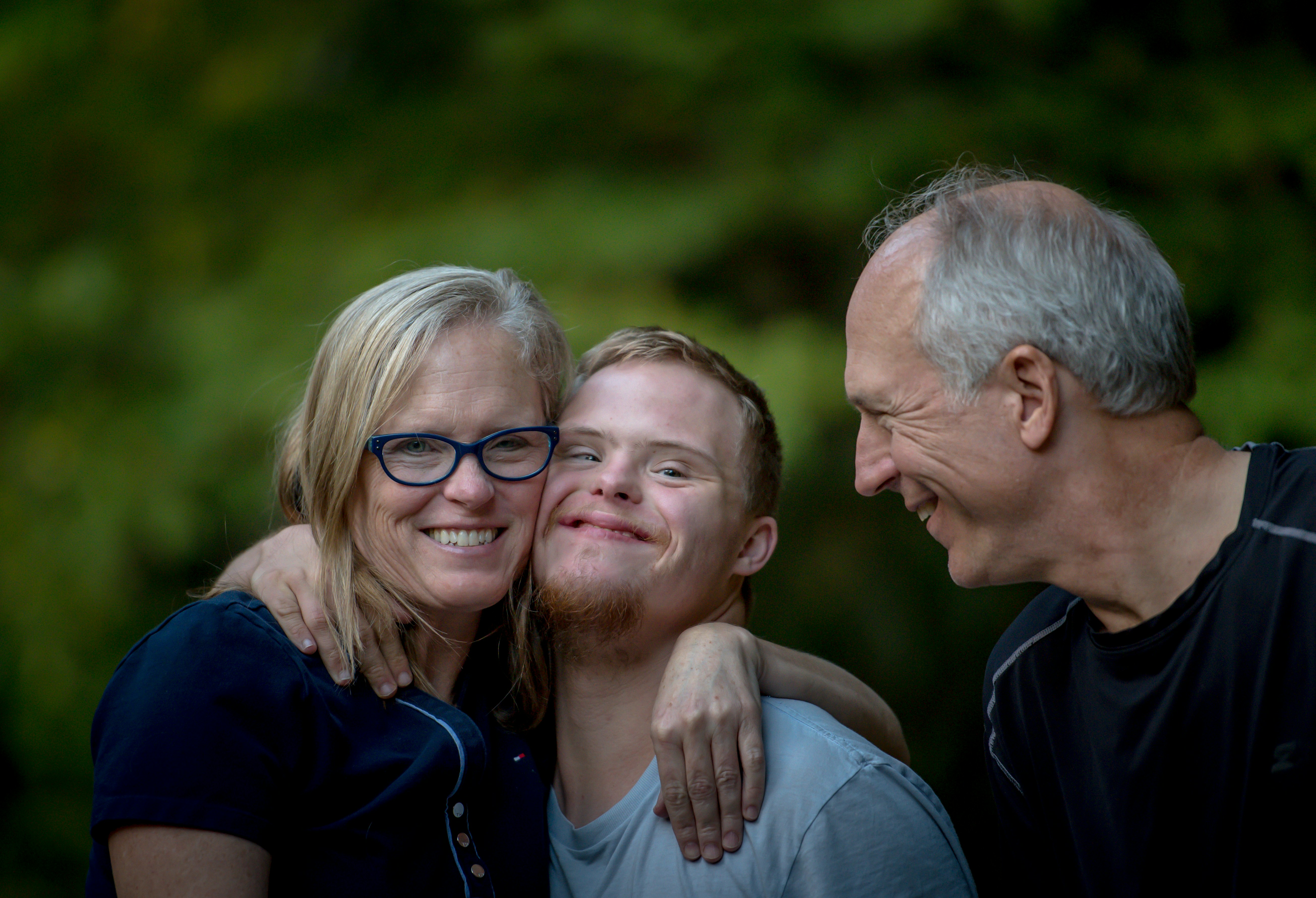 NDIS participant with their family